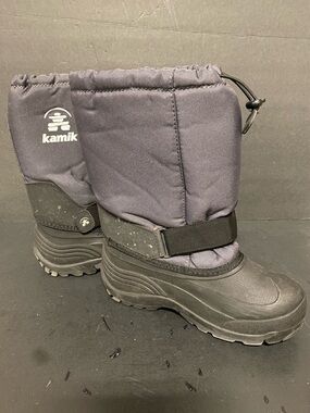 Kamik Kids Winter Boots - Dark Gray/Black Size 5
